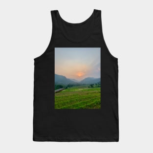 Wonderfull Beauty Hill and Tree in Yogyakarta Indonesian Island Tank Top